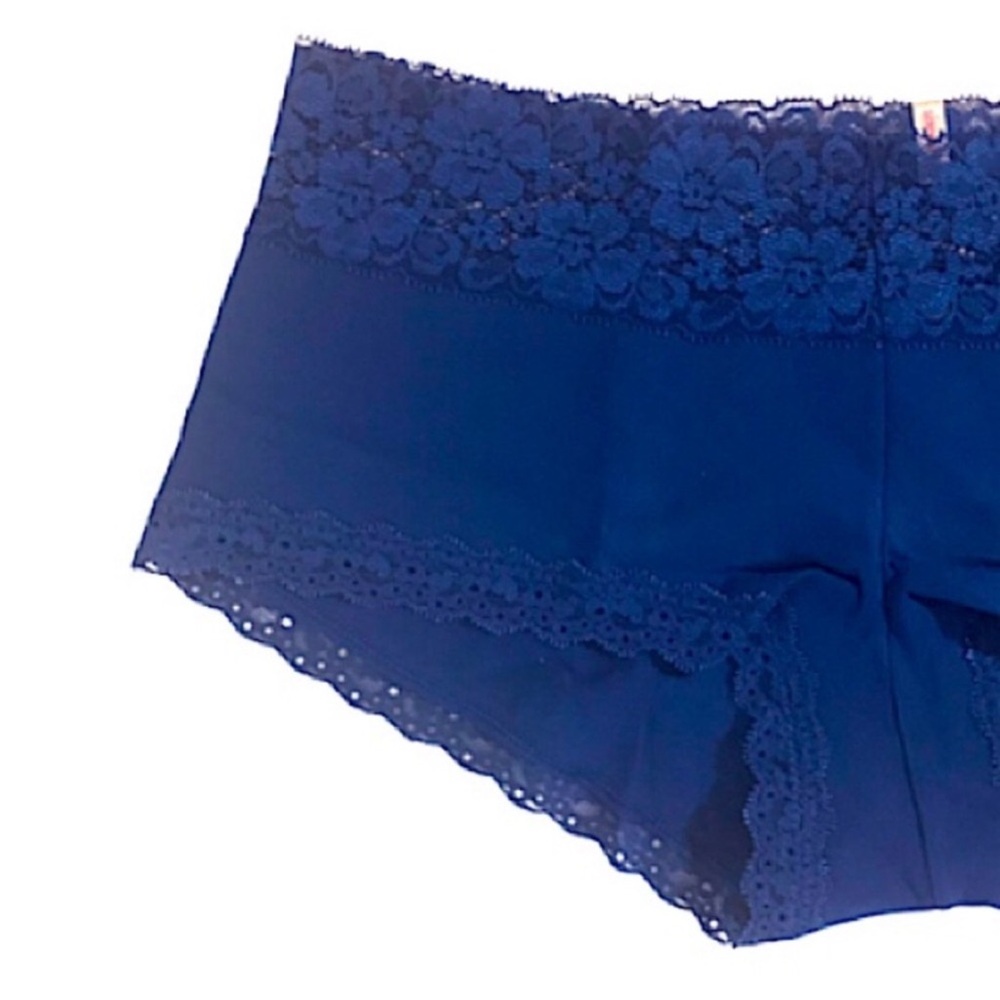 PINK Victoria’s Secret NFL Indianapolis Colts Low Rise Boyshort with Lace Trim - Picture 4 of 16